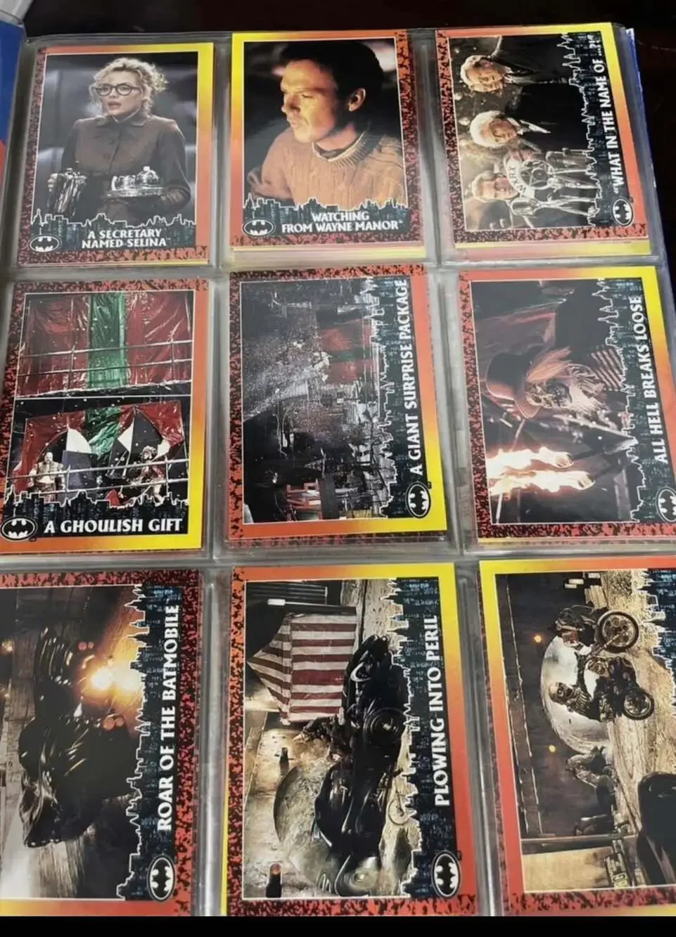 1992 Topps Batman Returns Complete Trading Card Set (88 Base Cards + 10 Stadium